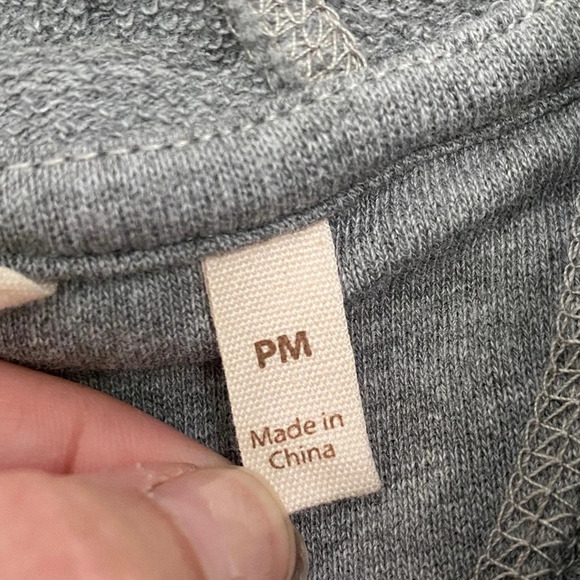 Soft Surroundings, Hooded French Terry Short Sleeve Half Zip Dress, Gray, Grey - Picture 9 of 11